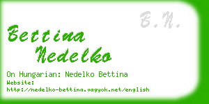 bettina nedelko business card